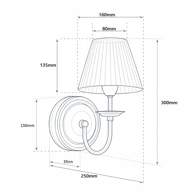 Бра и настенный светильник 50222 8