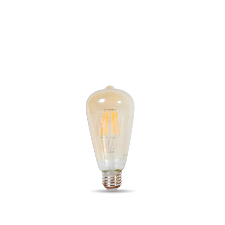 Лампочка Лампа светодиодная Biom FL-418 ST-64 8W E27 2350K Amber