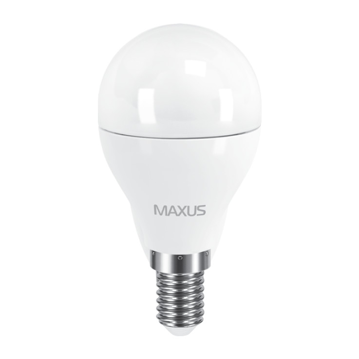 Лампочка 1-LED-544 Led Maxus G45 Шар 6W Яркий свет Е14 2